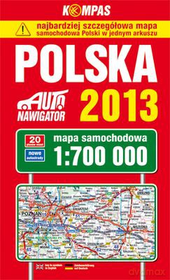 Polska 2013 Mapa Miękka 1:700 000 - Wydanie Xxiv 2013 [KSIĄŻKA]