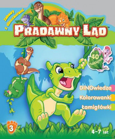 Pradawny Ląd Zabawy Z Dinozaurami Nr 3 4-7 Lat [KSIĄŻKA]