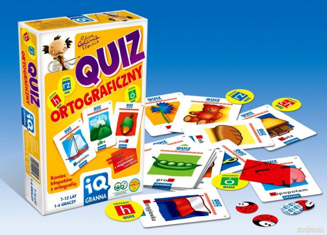 Quiz Ortograficzny Iq Granna [GRA PLANSZOWA]