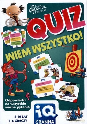Quiz Wiem Wszystko! Iq Granna Tw [GRA PLANSZOWA]