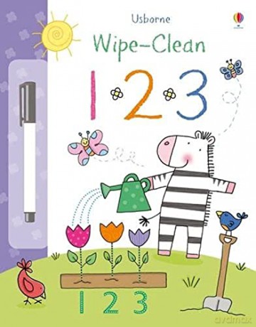 Usborne Wipe- Clean 1 -2 -3 - Felicity Brooks [KSIĄŻKA]