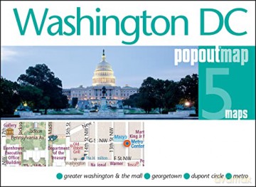 Washington Dc Popout Map - PopOut Maps [KSIĄŻKA]