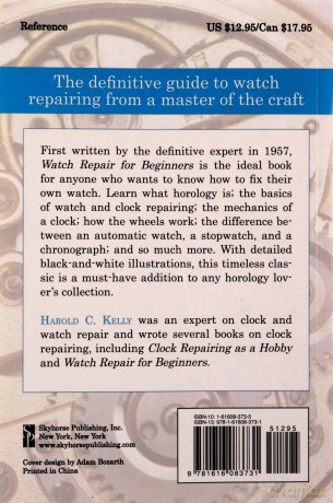 Watch Repair For Beginners - Harold Kelly [KSIĄŻKA]