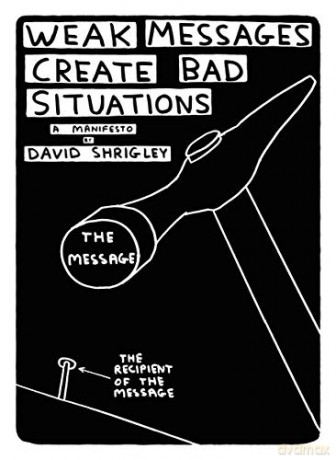 Weak Messages Create Bad Situations - David Shrigley [KSIĄŻKA]