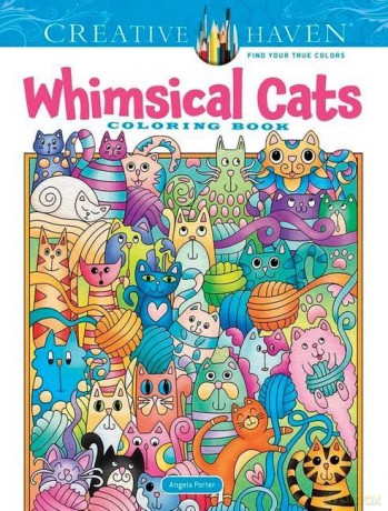 Whimsical Cats Coloring Book - Angela Porter [KSIĄŻKA]
