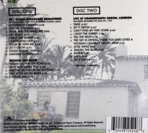 Eric Clapton: 461 Ocean Blvd Deluxe Edition (digipack) [2CD]