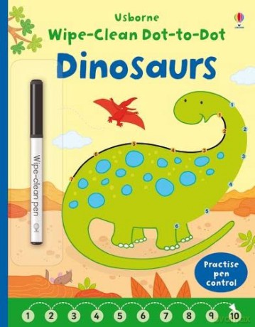 Wipe Clean Dot To Dot Dinosaurs - Felicity Brooks [KSIĄŻKA]