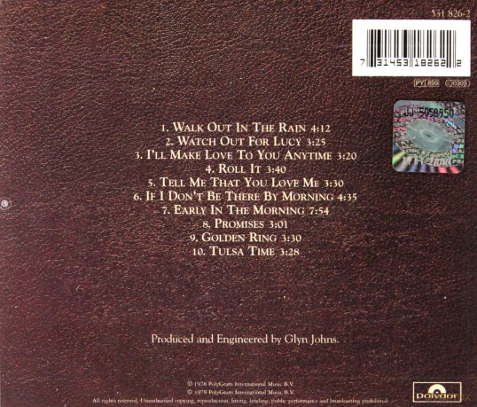Eric Clapton: Backless [CD]
