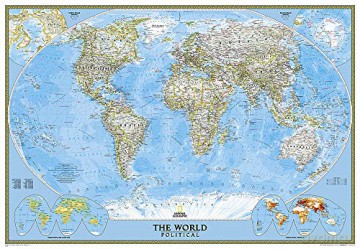 World Pol Flat Map Enlarged Ng - National Geographic Maps [KSIĄŻKA]