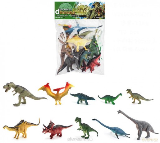 Zestaw dinozaurów 10 szt [FIGURKA]