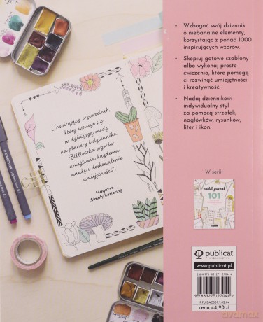1000 wzorów rysunków do bullet journal - Helen Colebrook [KSIĄŻKA]