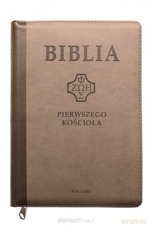 Biblia pierwszego Kościoła brązowa z paginatorami [KSIĄŻKA]