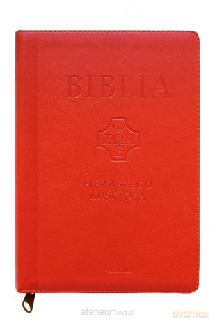Biblia pierwszego Kościoła ceglasta z paginatorami [KSIĄŻKA]