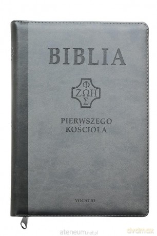 Biblia pierwszego Kościoła szara z paginatorami [KSIĄŻKA]