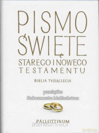 Biblia Tysiąclecia Pamiątka Sakramentu Małżeństwa [KSIĄŻKA]