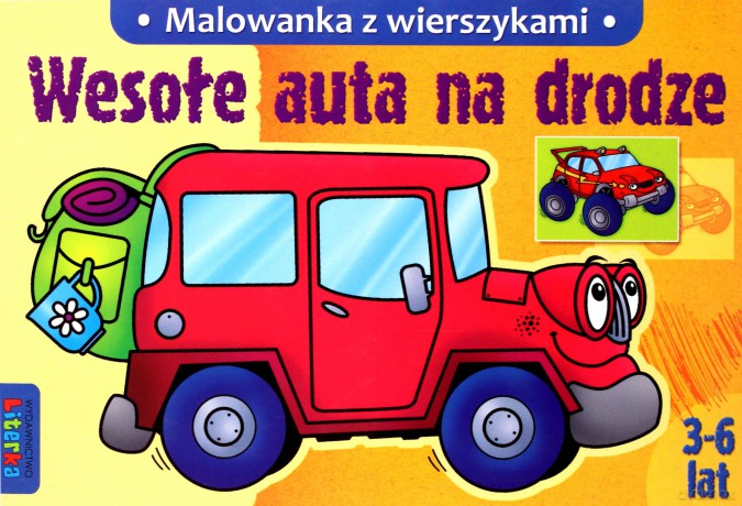 Wesołe Auta Na Drodze Malowanka Z Wierszykami [KSIĄŻKA]