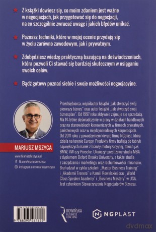 Jak skutecznie negocjować. Zdobądź przewagę - Mariusz Mszyca [KSIĄŻKA]