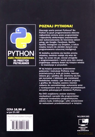 Komputer Świat PYTHON Kurs programowania [KSIĄŻKA]