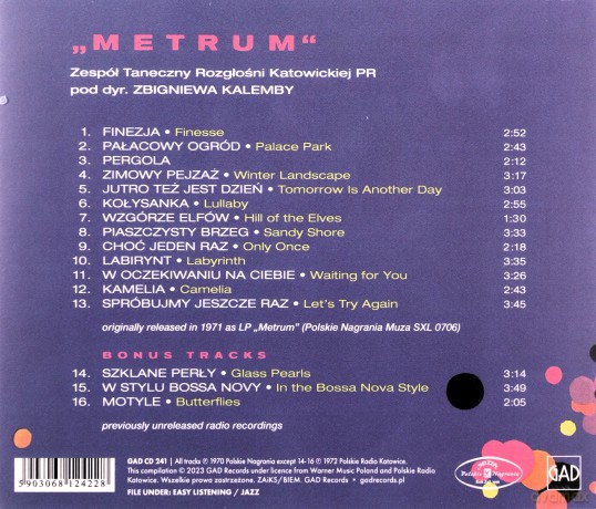 Metrum: Biala Sowa, Biala Dama, Bialy Kruk [CD]
