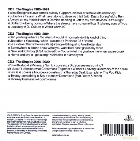 Pet Shop Boys: Smash - The Singles 1985-2020 (Limited) [3CD]
