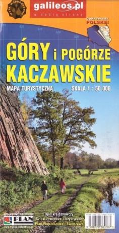 Mapa turystyczna laminowana Góry i Pogórze Kaczawskie 1:50000