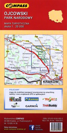 Mapa - Ojcowski Park Narodowy 1:20 000