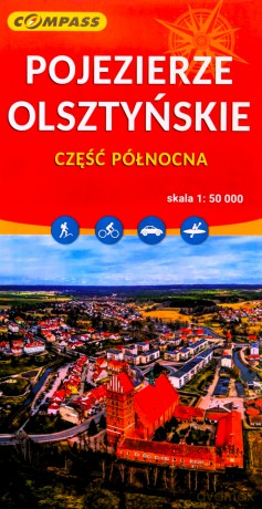 Mapa - Pojezierze Olsztyńskie 1:50 000