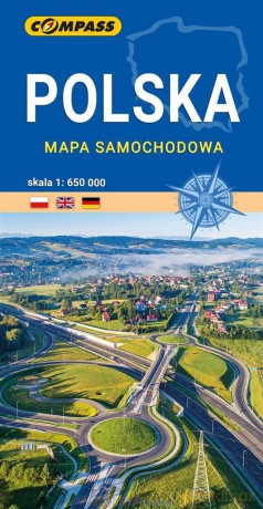 Mapa samochodowa Polski 1: 650 00,