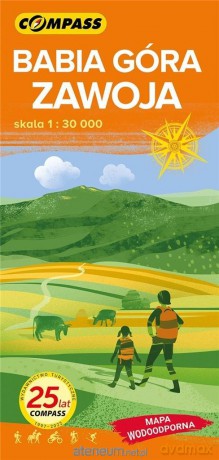 Mapa turystyczna - Babia Góra, Zawoja lam 1:30 000