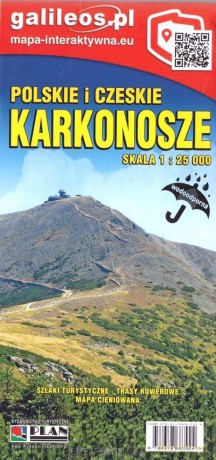 Mapa turystyczna - Karkonosze pol. i czeskie 1:25 000 lam