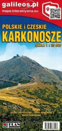Mapa turystyczna - Karkonosze polsko-czeskie 1:25 000
