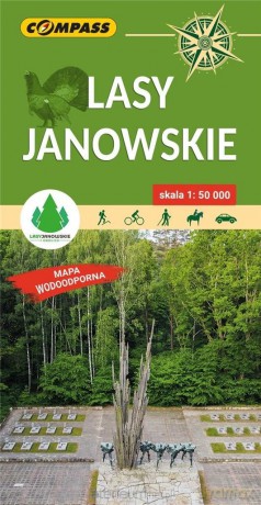 Mapa turystyczna - Lasy Janowskie lam 1:50 000
