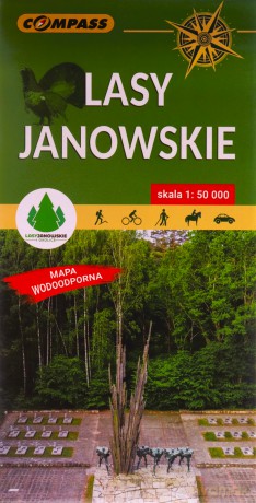 Mapa turystyczna - Lasy Janowskie lam 1:50 000