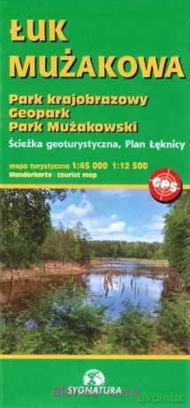 Mapa turystyczna - Łuk Mużakowa 1:45 000 i 1:12 500