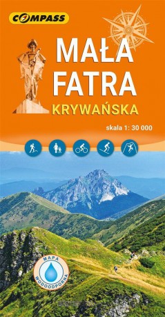 Mapa turystyczna - Mała Fatra Krywańska 1:30 000 lam
