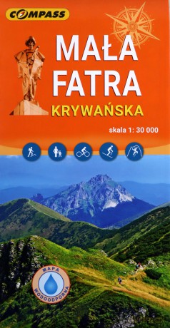 Mapa turystyczna - Mała Fatra Krywańska 1:30 000 lam