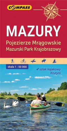 Mapa turystyczna - Mazury. Pojezierze Mrągowskie 1:50 000