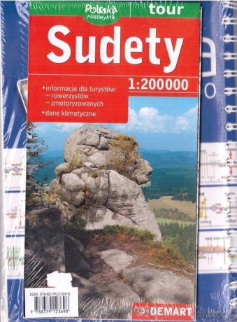 Mapa turystyczna - Sudety 1:200 000 + atlas sam. Polska