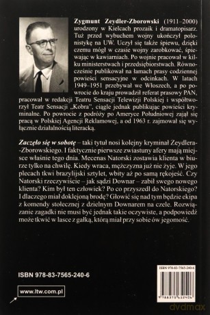Zaczęło Się W Sobotę - Zygmunt Zeydler-Zborowski [KSIĄŻKA]