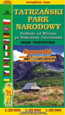 Mapa turystyczna - Tatrzański Park Narodowy 1:25 000