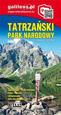 Mapa turystyczna - Tatrzański Park Narodowy 1:27 000