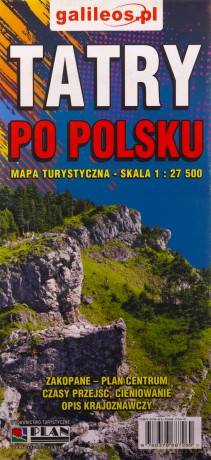 Mapa turystyczna - Tatrzański Park Narodowy 1:27 000