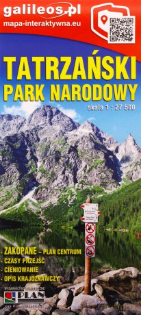 Mapa turystyczna - Tatrzański Park Narodowy 1:27 000