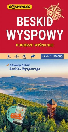 Mapa turystyczna - Beskid Wyspowy 1:50 000