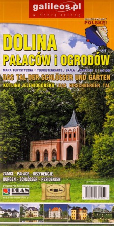 Mapa turystyczna - Dolina pałaców i ogrodów