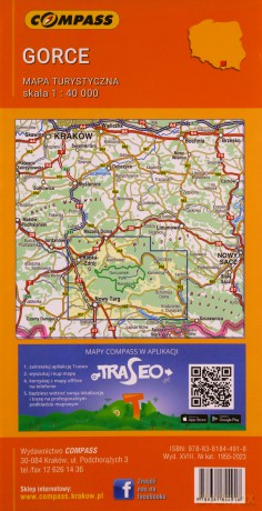 Mapa turystyczna - Gorce 1:40 000 lam