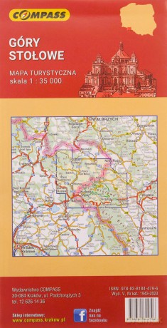 Mapa turystyczna - Góry Stołowe 1:35 000