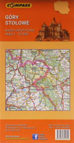 Mapa turystyczna - Góry Stołowe 1:35 000 lam