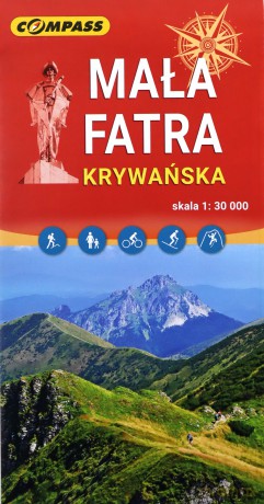 Mapa turystyczna - Mała Fatra Krywańska 1:30 000