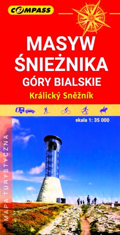 Mapa turystyczna - Masyw Śnieżnika, Góry Bialskie
